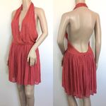 Chelsea and Violet  Beaded Halter Mini Dress L Photo 3