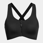 Knix Women’s Catalyst Front Zip Sports Bra Cross Back High Impact Black Size 7+ Photo 2