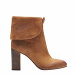 Free People NEW Brown Distressed Suede Mila Heel Boot size 39 Photo 2
