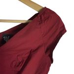 Hell Bunny Petunia Burgundy Red V-Neck Cap Sleeve Pinup Retro Top Size XS Photo 7