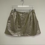 1. State  Mini Skirt Size Large Metallic A-line Dressy Holiday Cocktail Pleated Photo 7
