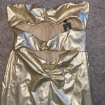Pretty Little Thing Gold Dress Photo 2