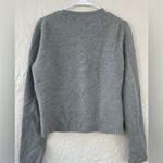 margaret o'leary  Angora Fine Merino Gray / Pink Argyle Wool Sweater; size M Photo 4