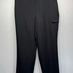 Chico's Chico’s Black Cropped Cargo Ankle Pants Lightweight and Silky Comfort Waistband Photo 0