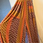 BUCKETLIST S Patchwork jumpsuit w/pockets one piece FLAW smocked bodice wide leg Purple Photo 3