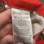 Old Navy  Shorts Womens 12 Red Floral Linen Blend 3.5 Inseam Tropical Summer NWT Photo 7