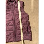 Nike Women's Large Quilted Burgundy Vest Polyester Fill Repel Puffer Photo 6