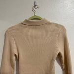 Cider  Beige Ribbed Long Sleeve Bodysuit Sz L NWT Photo 9