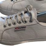 Superga  Sneakers Womens 8.5 USA Size‎ White Leather Platform Shoes S00C790 Photo 2