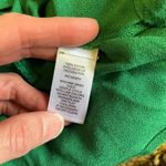 Spense bright green embroidered bell sleeve peasant top Size L Photo 2