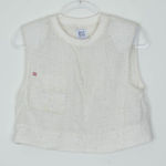 BDG Urban Outfitters Womens Sleeveless Speckled Crop Tank Top Size S White Slit Photo 0