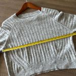 Cotton On Grey Knit Crewneck Pullover Long Sleeve Sweater Women’s size Small Photo 7