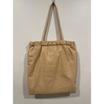 ZARA  Faux Leather Tote Bag Beige Photo 3