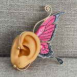 1 Piece Pink Butterfly Ear Cuff Jacket Photo 1