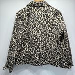 Chico's Leopard Animal Print Long Sleeve Peplum Jacket Flap Pockets Chico’s Mobwife 2/L Photo 9