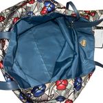 Furla NWT Toni Marmo Floral Tote Italian Designer Canvas/Leather w/ Pouch Photo 2