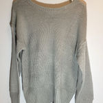 Source Unknown Light green sage Crew Neck Sweater Bow Photo 0