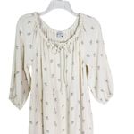 Worth Collective Avery Tiered Cotton Midi Dress in Soy/Sage Foliage Size M Green Photo 9