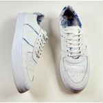 Reformation  Harlow Womens Shoes White Leather Floral Casual Sneakers Size 9 Photo 2