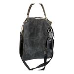 Moda Luxe  Convertible Black Leather Backpack Photo 2