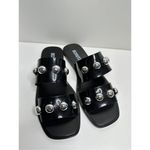 Schutz  Shoes Womens Size 10 Lizzie Sandals Black Rubber Silver Stud Slides Photo 3