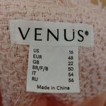 Venus  Pale Pink Size 16 Coat Long Sleeve Pastel Fringe Winter Warm Retro Photo 12