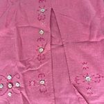 Requirements Pink Embroidered Women's Skirt Y2K linen blend Photo 2