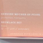 Luna Norte Mother Of Pearl Shell Necklace Set Gold Photo 3