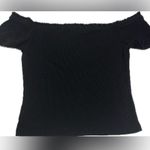 Aeropostale Women's Black Off-the-Shoulder Crop Top - Size Small Photo 5