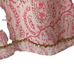 Miss June Paris Bohemian Pink Embroidered Sequin Tassel Blouse size small Photo 4
