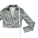Silence + Noise Urban Outfitters Cropped Blazer Gray Suedelike Size XS Photo 2