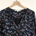 Veronica Beard Dress Preston Long Sleeve Ruffle Mini in Black Floral Size 12 Photo 6