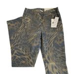 BDG Urban Outfitters Brown Multi Animal Print High Waist Ankle Zip Skinny Jeans Photo 2
