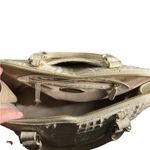 Brahmin MELBOURNE Elegant Cream Crocodile-Embossed Handbag Photo 3