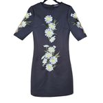 Few Moda  NY Black Daisy Embroidered Dress - Chic Floral Mini Cocktail Dress Photo 1