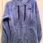 The North Face blue / purple fuzzy hoodie  Photo 0