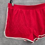 No Boundaries  Red White Lounge Stretch Bottoms Pants Shorts Plus XL 15-17 Photo 2