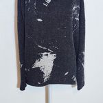 Clara Sunwoo Black Print Knit Cowl Neck Sweater Size XL Black Sweater Photo 3