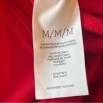 CAbi Women’s Short Sleeve Red Body-con Shirt Dress w/ Adjustable Sleeves Medium Photo 5