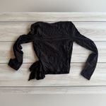 ASOS Miss Selfridge long sleeve jersey wrap top Black Size 4 NWT IN PACKAGE Photo 4