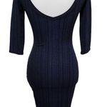 Rachel Roy RACHEL blue black striped bodycon dress size small Photo 4