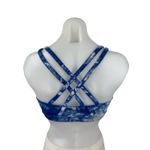 Lululemon Shibori Energy Blue Tie Dye Crossback Sports Bra Crop Tank Top Size 4 Photo 1