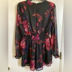 Anthropologie  Ali & Jay New Black Floral V-Neck Long Sleeve Romper #MBG Photo 10