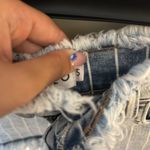 Cello Stripped Jean Shorts Photo 3