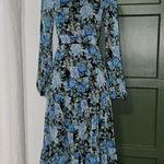 WAYF NWT Floral Print Open Back Tiered Midi Dress Photo 5