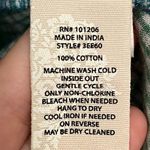 Soft Surroundings  plaid henley top rainbow multicolor 100% cotton medium petite Photo 10