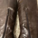 Dries Van Noten Brown Leather Side Zipper Chunky Heeled Tall Boots Women Sz 35.5 Photo 5