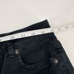 American Eagle Black Distressed Cut Off Hi Rise Festival Stretch Shorts Size 4 Photo 5