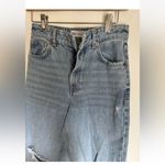 ZARA high waisted pants Wide Leg With Distress Size 2 Photo 2