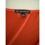 Adrianna Papell Open Peek-A-Boo 3/4 Sleeve Burnt Orange V-Neck Blouse Top XL Photo 2